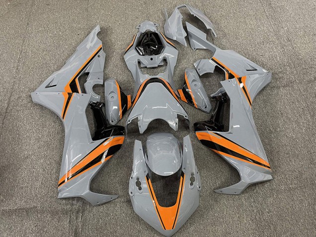 Nardo Con Rayas Naranjas 2017-2023 Honda CBR1000RR Carenado Moto Nardo Con Rayas Naranjas 2017-2023 Honda CBR1000RR Carenado Moto