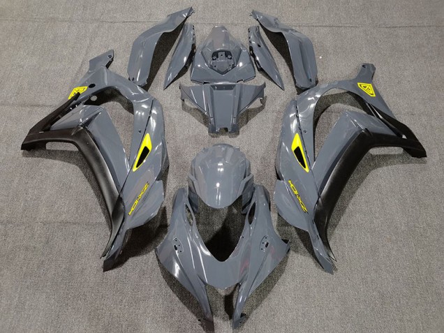 Nardo Gris & Negro 2016-2019 Kawasaki ZX10R Carenado Moto
