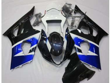Negro Azul & Blanco 2003-2004 Suzuki GSXR 1000 Carenado Moto