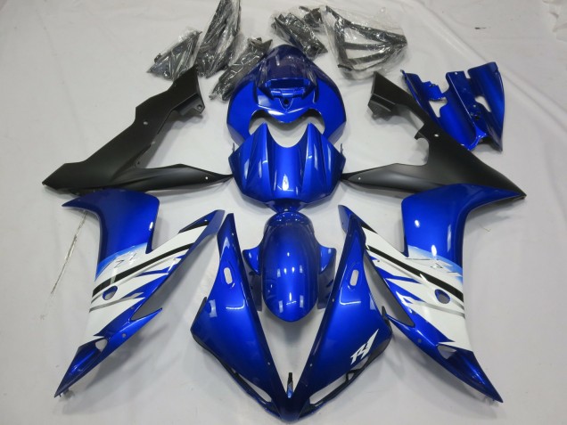 Negro Azul & Blanco 2004-2006 Yamaha R1 Carenado Moto Negro Azul & Blanco 2004-2006 Yamaha R1 Carenado Moto
