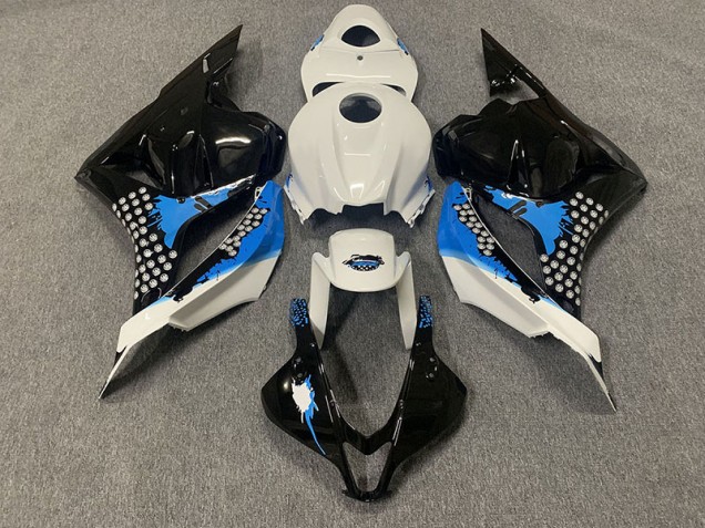 Negro Azul & Blanco 2009-2012 Honda CBR600RR Carenado Moto