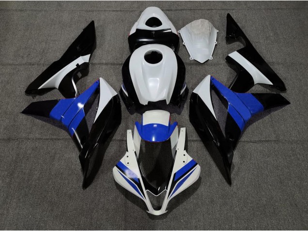 Negro Blanco & Azul 2007-2008 Honda CBR600RR Carenado Moto