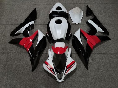 Negro Blanco & Rojo 2007-2008 Honda CBR600RR Carenado Moto