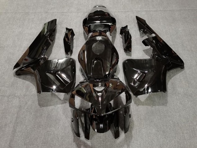 Negro Brillante 2005-2006 Honda CBR600RR Carenado Moto
