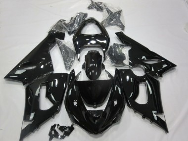 Negro Brillante 2005-2006 Kawasaki ZX6R Carenado Moto