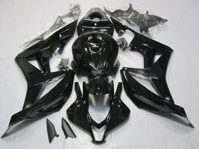Negro Brillante 2007-2008 Honda CBR600RR Carenado Moto