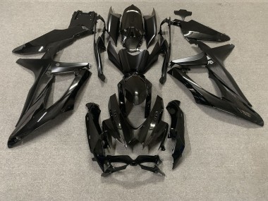 Negro Brillante 2008-2010 Suzuki GSXR 600-750 Carenado Moto