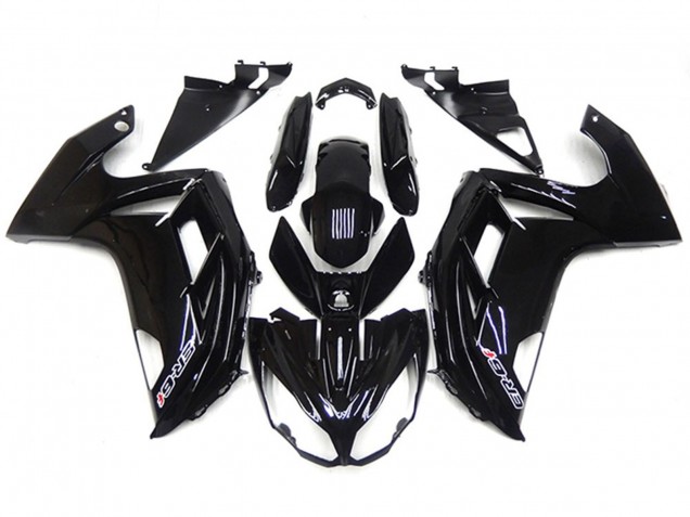 Negro Brillante 2012-2016 Kawasaki Ninja 650R Carenado Moto