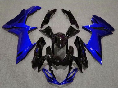 Negro Brillante & Azul Agua 2011-2024 Suzuki GSXR 600-750 Carenado Moto