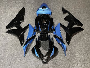 Negro Brillante & Azul Claro 2007-2008 Honda CBR600RR Carenado Moto