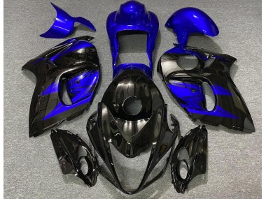 Negro Brillante & Azul Intenso 2008-2020 Suzuki GSXR 1300 Carenado Moto