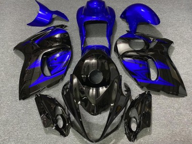 Negro Brillante & Azul Intenso 2008-2020 Suzuki GSXR 1300 Carenado Moto