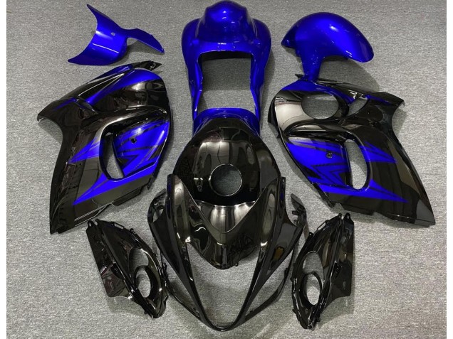 Negro Brillante & Azul Intenso 2008-2020 Suzuki GSXR 1300 Carenado Moto
