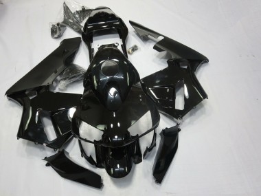 Negro Brillante & Mate 2003-2004 Honda CBR600RR Carenado Moto