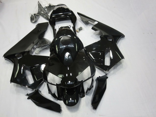 Negro Brillante & Mate 2003-2004 Honda CBR600RR Carenado Moto