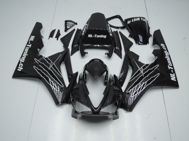 Negro Brillante (Personalizado) 2009-2012 Triumph Daytona 675 Carenado Moto