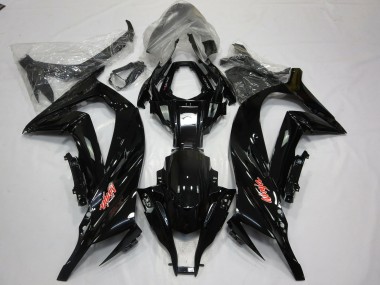 Negro Brillante Rojo 2011-2015 Kawasaki ZX10R Carenado Moto