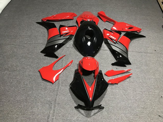 Negro Brillante Rojo / Gris 2012-2016 Honda CBR1000RR Carenado Moto Negro Brillante Rojo / Gris 2012-2016 Honda CBR1000RR Carenado Moto