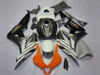 Negro Gris & Naranja 2007-2008 Honda CBR600RR Carenado Moto