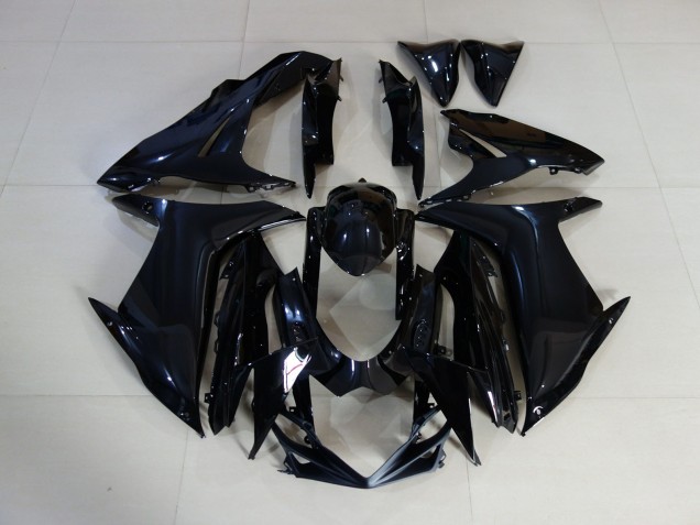 Negro Liso Brillante 2011-2024 Suzuki GSXR 600-750 Carenado Moto Negro Liso Brillante 2011-2024 Suzuki GSXR 600-750 Carenado Moto