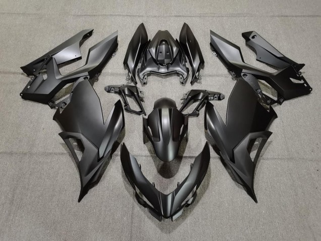 Negro Mate 2018-2023 Kawasaki Ninja 400 Carenado Moto