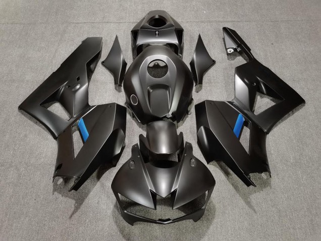 Negro Mate & Azul Claro 2013-2023 Honda CBR600RR Carenado Moto