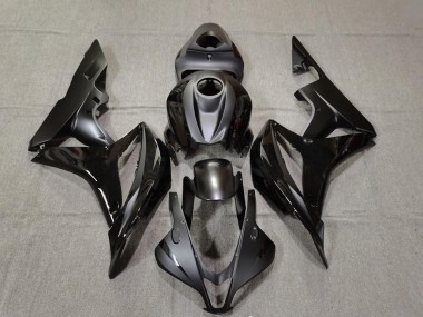 Negro Mate & Brillante 2007-2008 Honda CBR600RR Carenado Moto