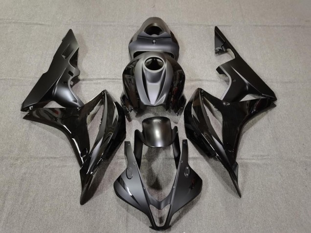 Negro Mate & Brillante 2007-2008 Honda CBR600RR Carenado Moto