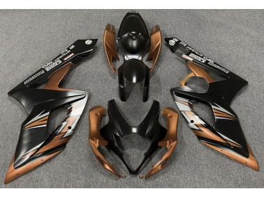 Negro Mate & Bronce 2005-2006 Suzuki GSXR 1000 Carenado Moto