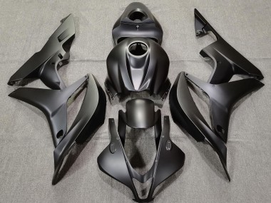 Negro Mate Liso 2007-2008 Honda CBR600RR Carenado Moto