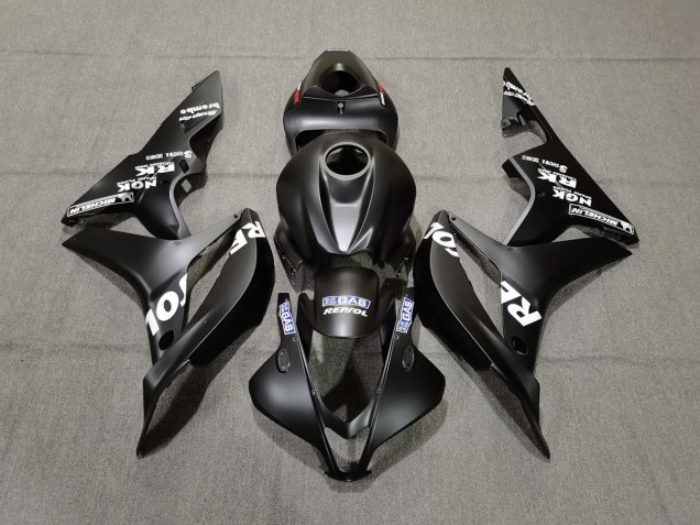 Negro Mate Repsol 2007-2008 Honda CBR600RR Carenado Moto