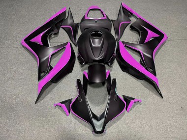 Negro Mate & Rosa 2007-2008 Honda CBR600RR Carenado Moto