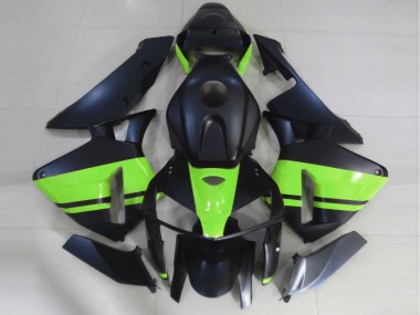 Negro Mate & Verde Claro 2005-2006 Honda CBR600RR Carenado Moto