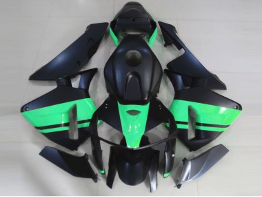 Negro Mate & Verde Especial 2005-2006 Honda CBR600RR Carenado Moto