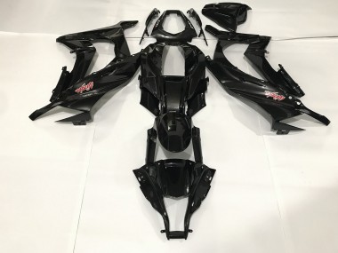 Negro Metalizado 2009-2012 Kawasaki ZX6R Carenado Moto