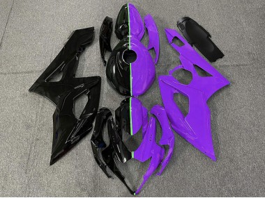 Negro & Morado 2005-2006 Suzuki GSXR 1000 Carenado Moto