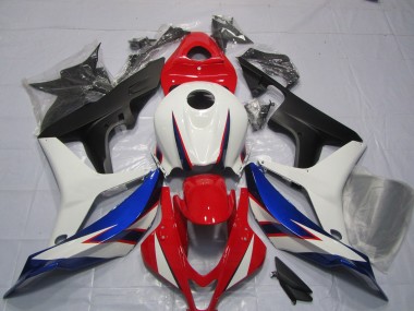 OEM Diseño De Estilo Blanco Rojo Azul 2007-2008 Honda CBR600RR Carenado Moto