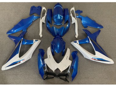 OEM Estilo Azul & Blanco 2008-2010 Suzuki GSXR 600-750 Carenado Moto