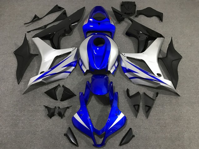 OEM Estilo Azul & Plateado 2007-2008 Honda CBR600RR Carenado Moto