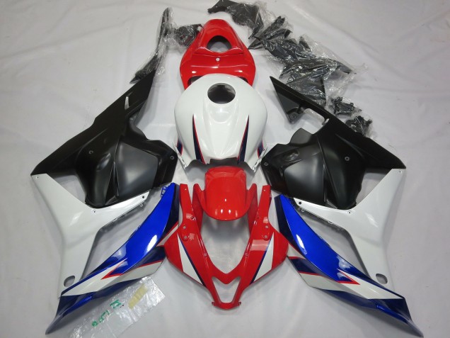 OEM Estilo Negro Blanco Rojo & Azul 2009-2012 Honda CBR600RR Carenado Moto