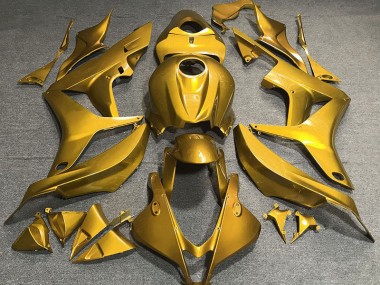Oro Brillante Liso 2007-2008 Honda CBR600RR Carenado Moto