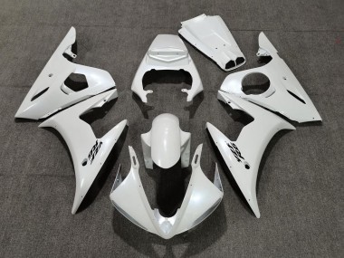 Perla Blanca 2005 Yamaha R6 Carenado Moto