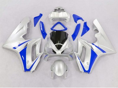Plata & Azul 2006-2008 Triumph Daytona 675 Carenado Moto