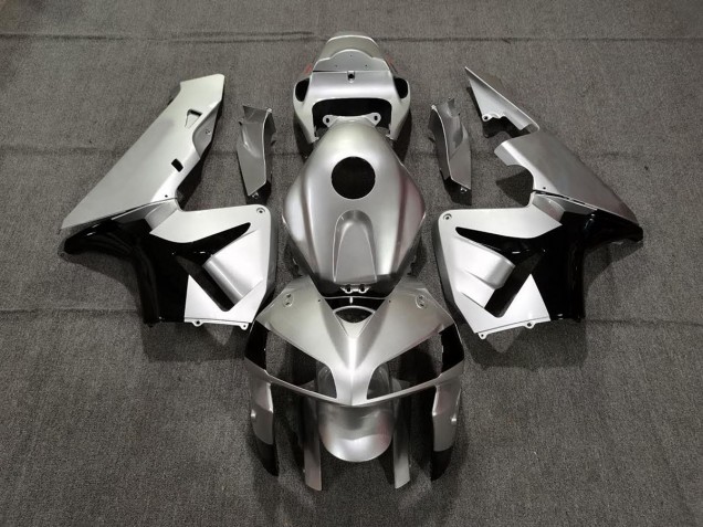 Plata Mate & Negro 2005-2006 Honda CBR600RR Carenado Moto Plata Mate & Negro 2005-2006 Honda CBR600RR Carenado Moto