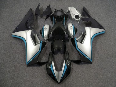 Plata & Negro & Azul Claro 2017-2023 Honda CBR1000RR Carenado Moto
