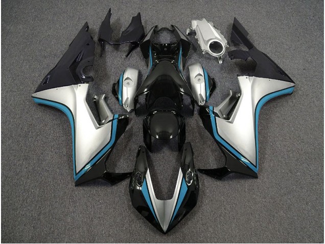 Plata & Negro & Azul Claro 2017-2023 Honda CBR1000RR Carenado Moto Plata & Negro & Azul Claro 2017-2023 Honda CBR1000RR Carenado Moto