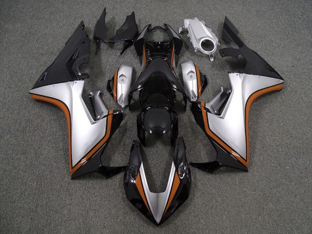 Plata & Negro & Naranja 2017-2023 Honda CBR1000RR Carenado Moto