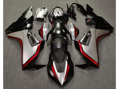Plata & Negro & Rojo 2017-2023 Honda CBR1000RR Carenado Moto