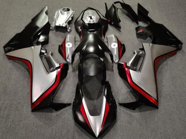 Plata & Negro & Rojo 2017-2023 Honda CBR1000RR Carenado Moto