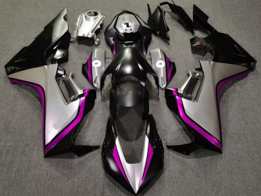 Plata & Negro & Rosa 2017-2023 Honda CBR1000RR Carenado Moto